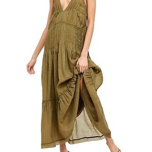 Free People Frankie Pintuck Maxi Dress